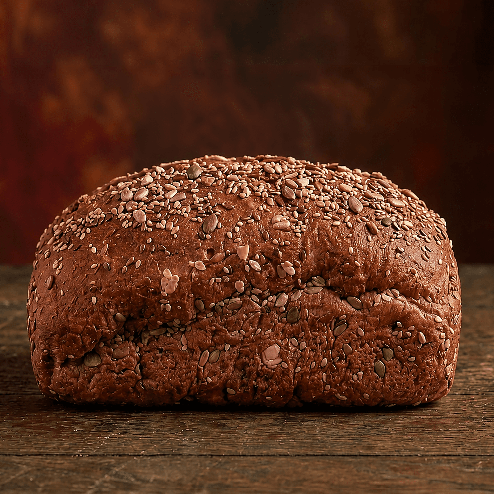 Side view of Clean Crumb whole wheat and beetroot multigrain bread